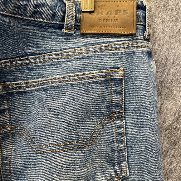 Vintage Chaps Denim‎ Jeans Men’s 36x32 Blue Straight Leg USA Style Classic 90s - Picture 8 of 10